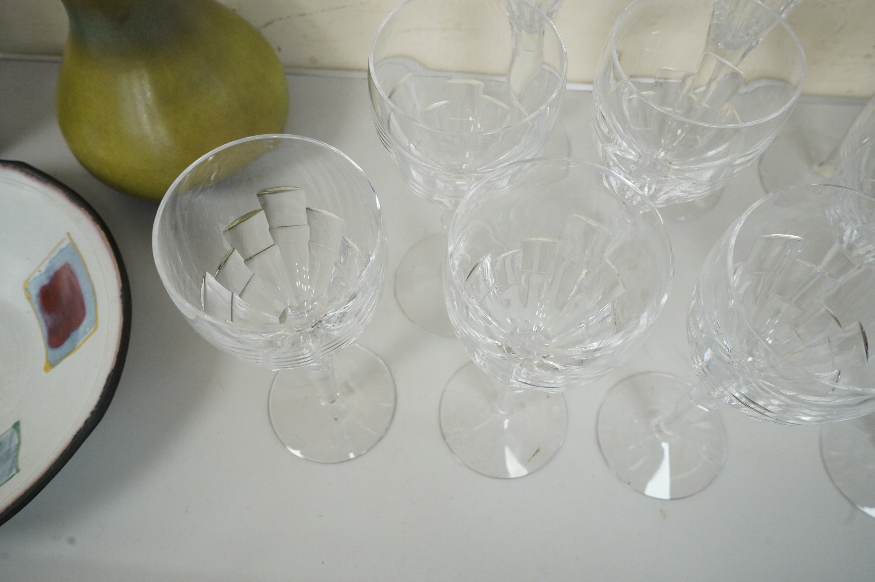 Jasper Conran wine and champagne glasses and a carafe (11)